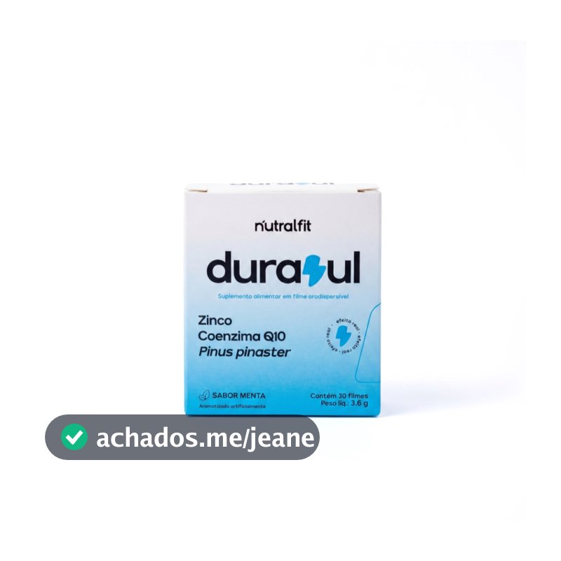 Durazul - Suplemento em filme orodispersível -  Sabor Menta - Nutralfit
