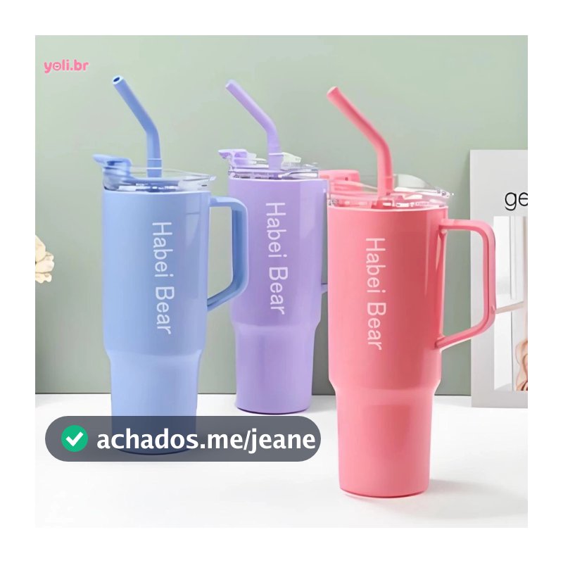 Kit 3 Garrafas Squeeze Motivacionais Garrafa Copo Água Com 1.2L e 800ml e 300ml