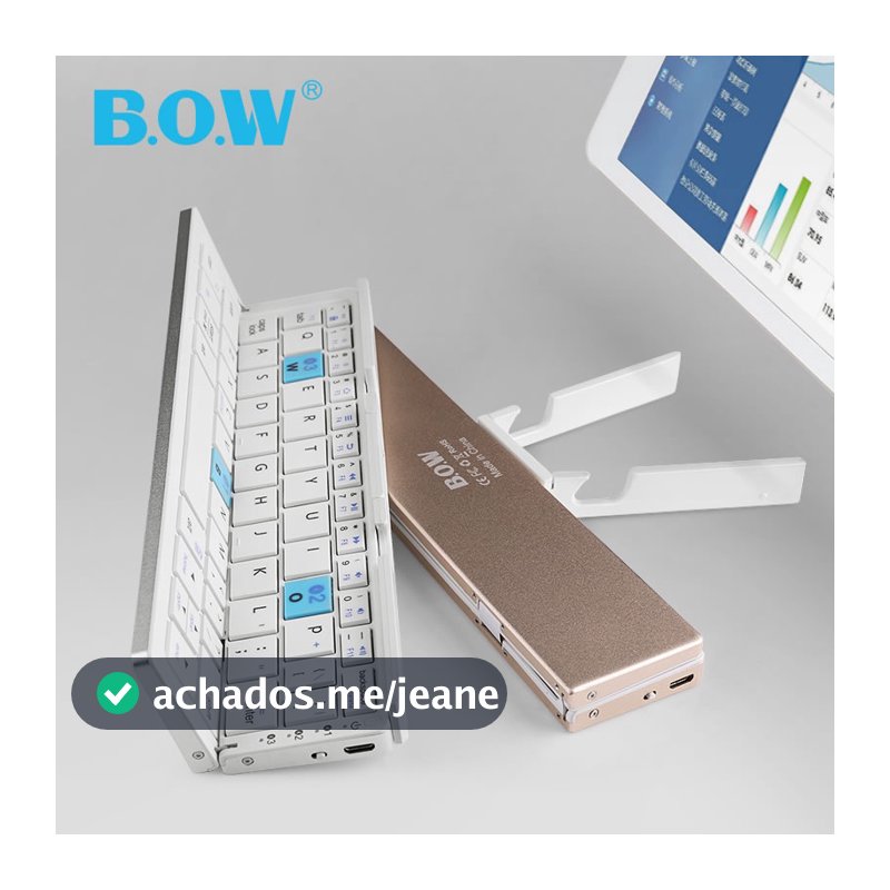 Conjunto De Teclado E Mouse Portátil De Liga De Alumínio Dobrável Para IOS Androidphone iPad Tablet HB199