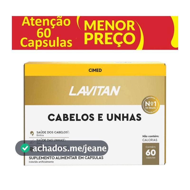 Lavitan Cabelos e Unhas 60 Cápsulas