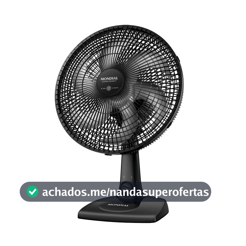 Ventilador Mesa Mondial Nvsp-30-b2 30cm Super Power II 60W