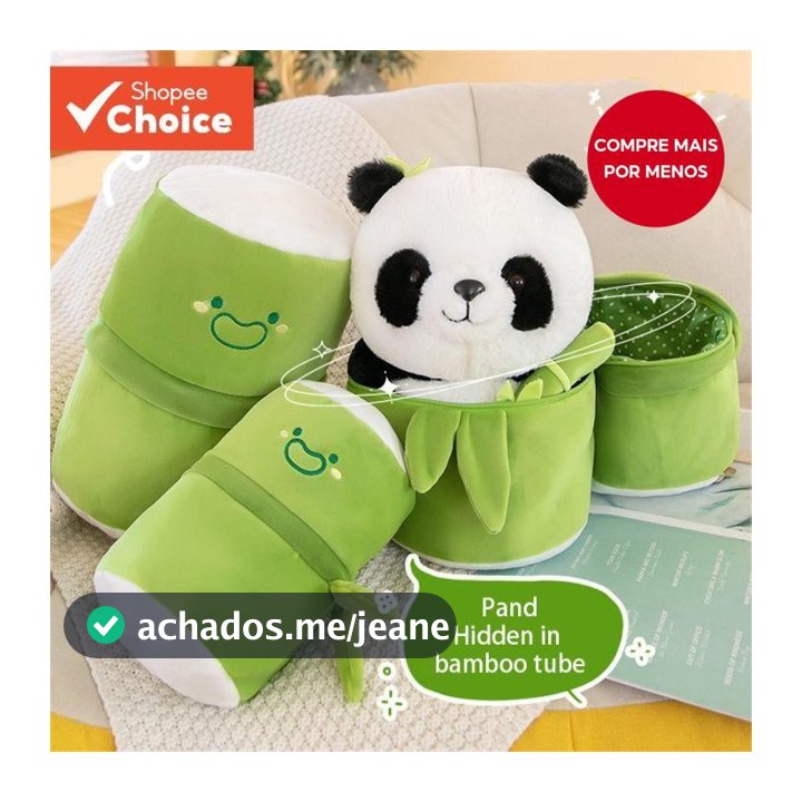 20-25cm Panda Animais De Pelúcia , 2 Em 1 E Bambu Brinquedos Conjunto Brinquedo Presente Boneca Para Crianças