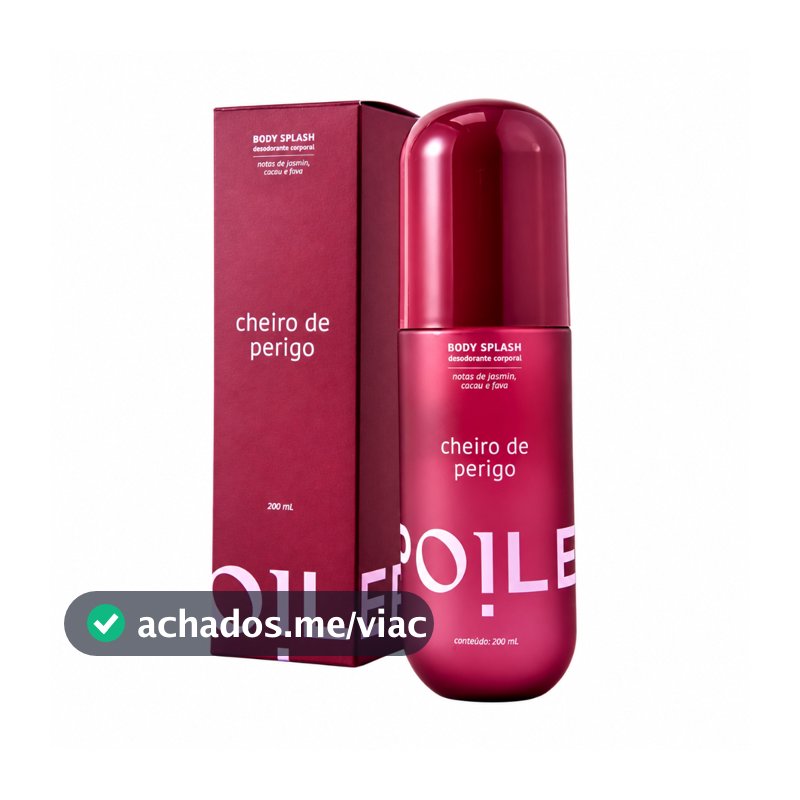 Body Splash Cheiro de Perigo 200ml Spoiler Fragrância Feminina Perfumada Marcante para Dia e Noite