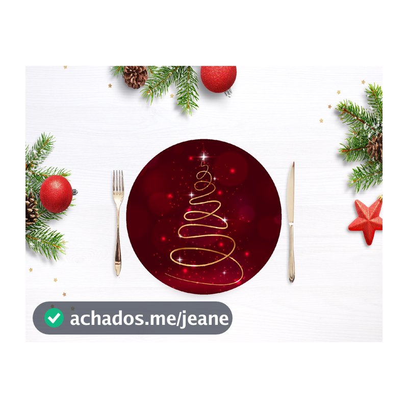 Jogo 12 Capas Sousplat Suplat Natal Natalino 35cm X 35cm Lançamento