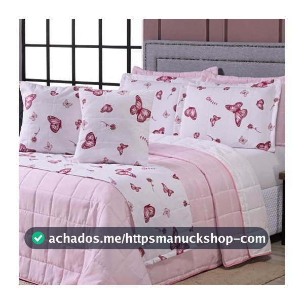 Jogo de Xale Peseira Algodão Cama Casal Queen E King + 2 Porta Travesseiros + 2 Capas de Almofada