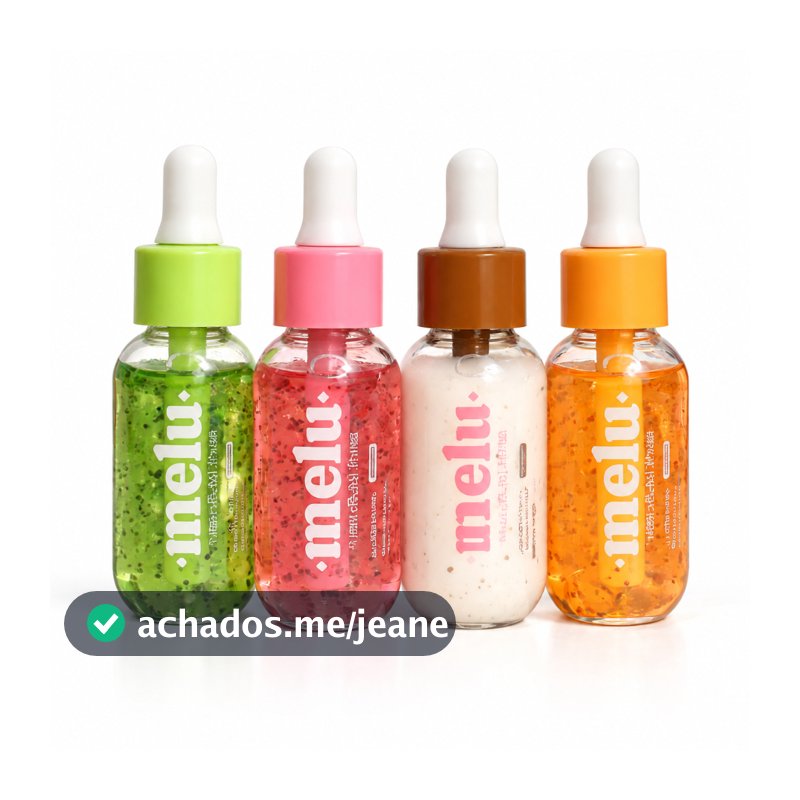 Sérum Facial Melu Ruby Rose Melancia Kiwi Pêssego - Hidratante / Antioxidante