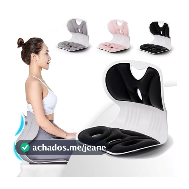 Almofada Ergonômica S – Suporte Lombar Corrige Postura Conforto ao Sentar Almofada de assento