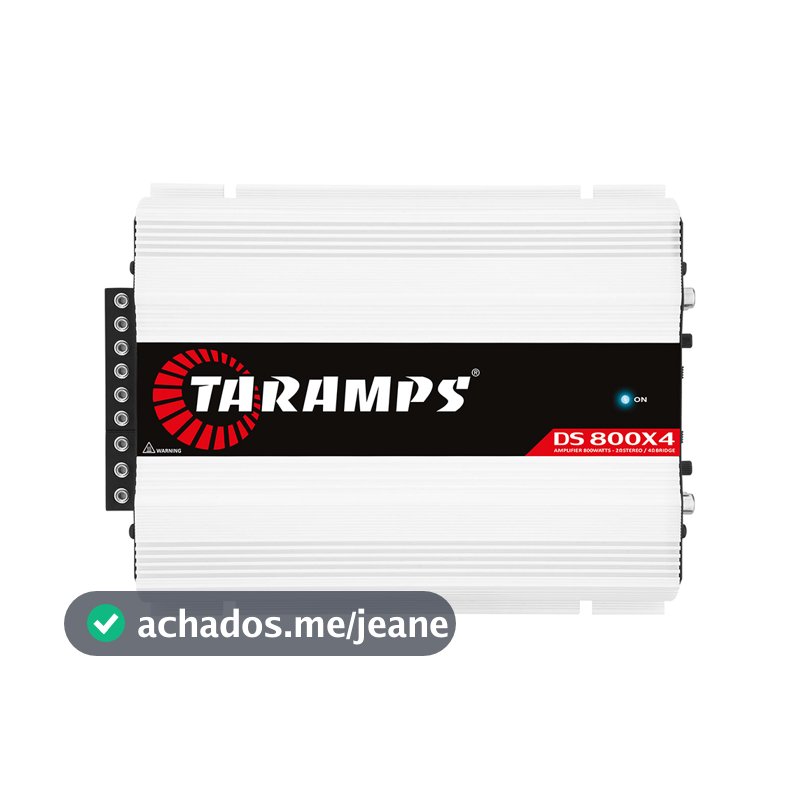 Módulo De Potência Taramps Ds-800x4 800rms 4canais 2r 12,6vdc