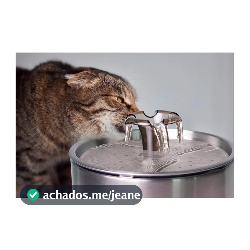 Bebedouro Automático Fonte  De Água Corrente Prático 2,5L Cães E Gatos e Filtro