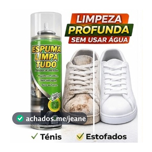 Espuma Magica Limpa Tudo Multiuso 370g Limpeza Seco Remove Manchas Sofá Estofados Banco Carro Tênis