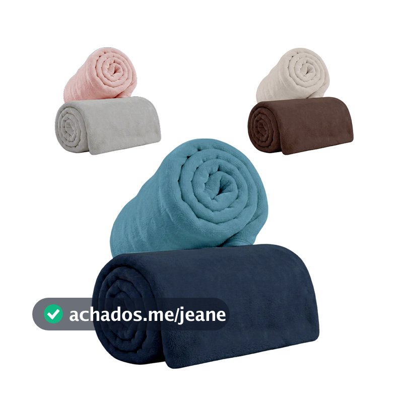Kit 2 Cobertores Manta Fleece Queen Microfibra Hipoalergênica