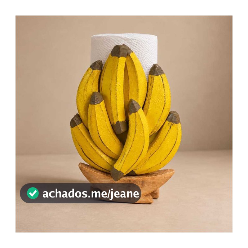 Porta Rolo de Papel Toalha de Madeira Decorativo – Suporte de Bancada (Cozinha)
