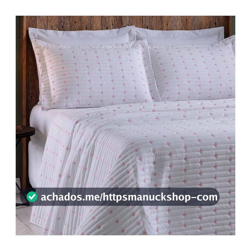 Cobre Leito Colcha Casal Queen 3 Pçs Fofo Rosa Elegante Alto Padrão