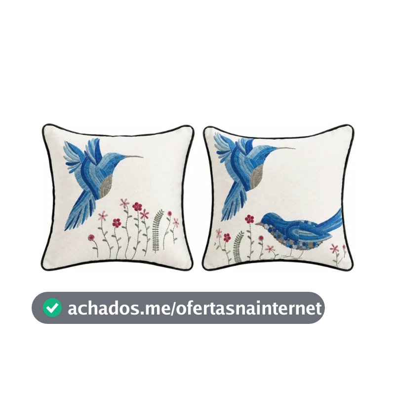 Kit 2 Capas Almofada Bellini Jolitex Toque De Linho 43x43cm