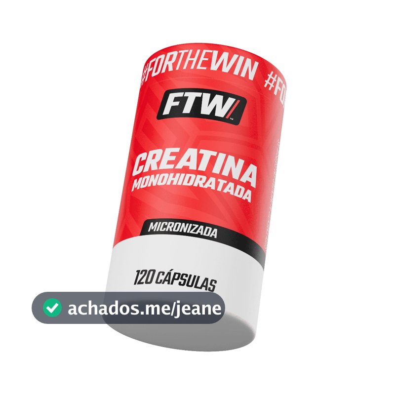 Creatina Monohidratada 100% Pura 120 Cápsulas FTW - Creatina Pura em Cápsula