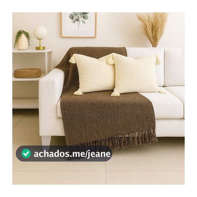 Manta Para Sofá Gigante 240x180 Algodão Macio Luxo Protetora Decorativo