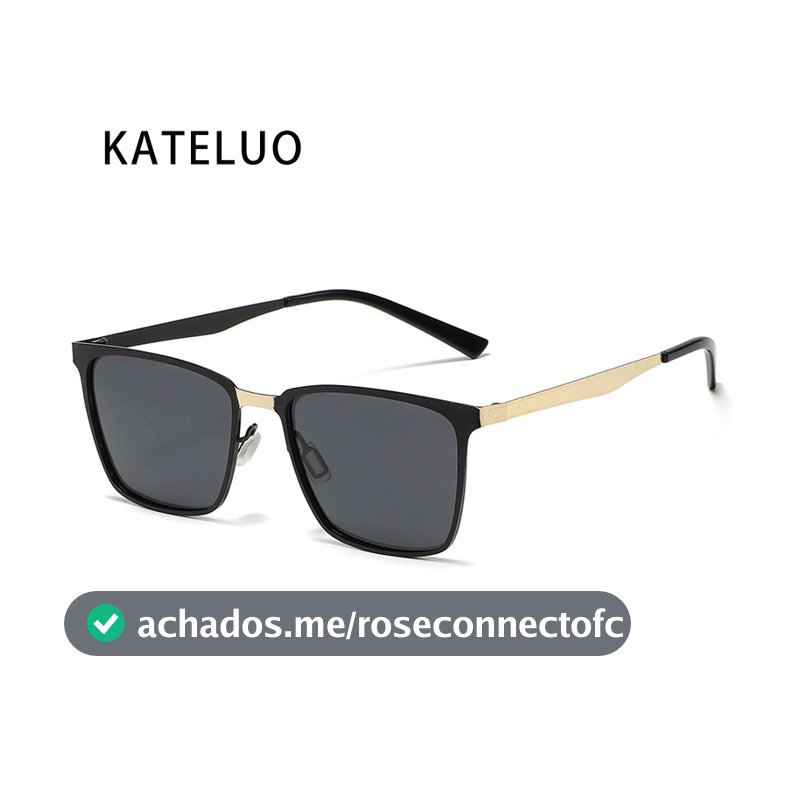 KATELUO Óculos De Sol Fotocromáticos Polarizados De Metal Com Armação Quadrada Para Dirigir E Andar De Bicicleta Z5015