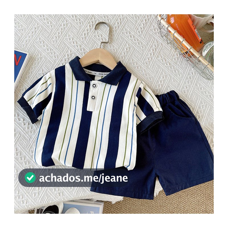 Terno de manga curta para crianças de 0 a 5 anos, Top de verão + Shorts terno de 2 peças, terno esportivo