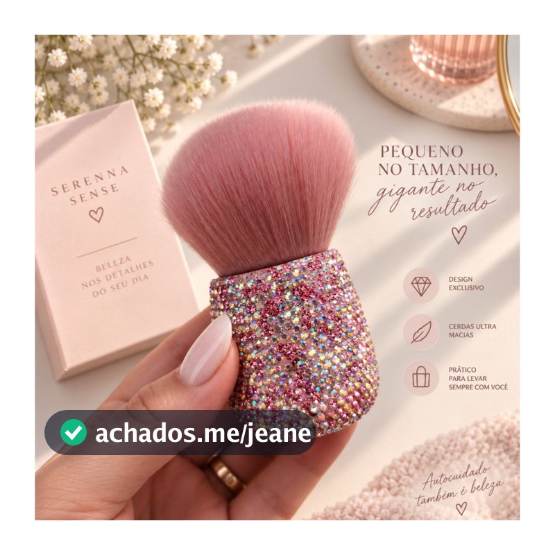 Pincel de Maquiagem para Blush e Nail Art Ultra macio