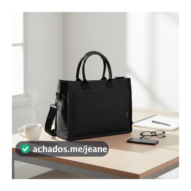 Bolsa Tote Mini Feminina Gocase Bolsos Internos Minimalista com Porta-Notebook Executiva Bolsa Para Trabalho e Faculdade