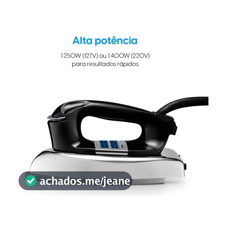 Ferro A Seco Vintage Pass Elgin 1.250w 7 Temperaturas
