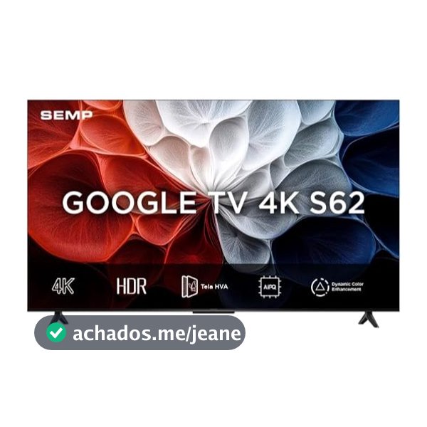 Smart TV SEMP 65" LED HVA 4K UHD Google TV - 65S62