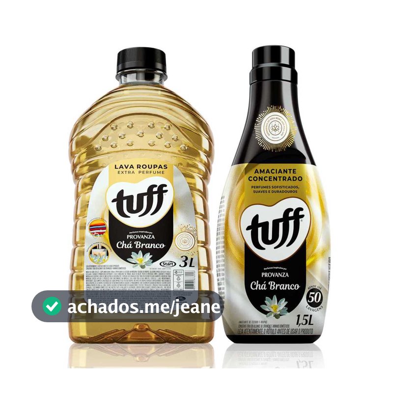 Tuff Provanza Perfumaria Fina Cha Branco Lava Roupa e Amaciante