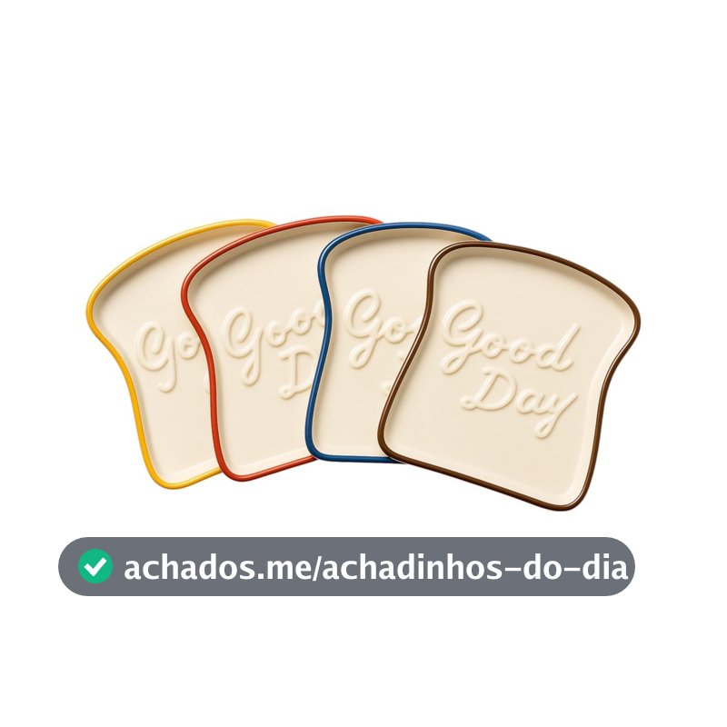 Prato em formato de Pão de Porcelana 18cm