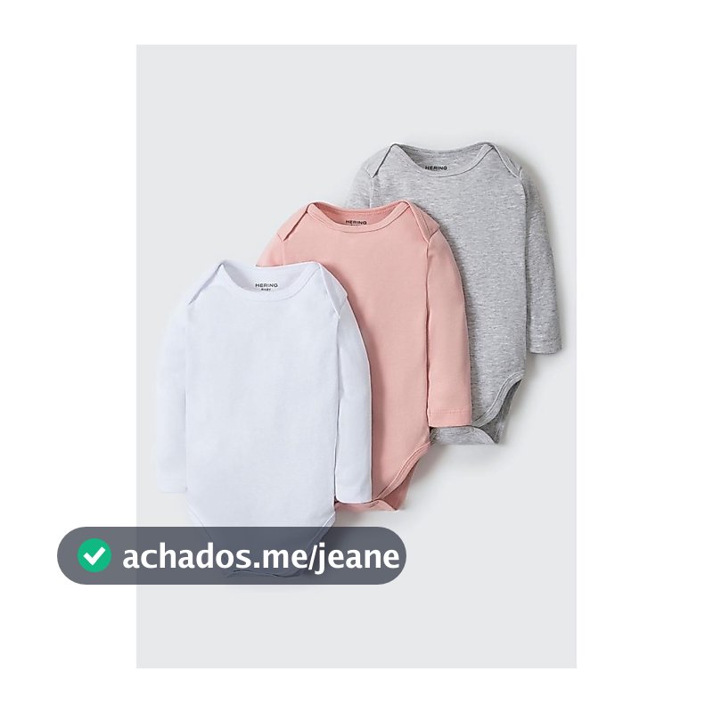 Kit Com 3 Bodies Bebê Unissex Em Ribana Hering Kids