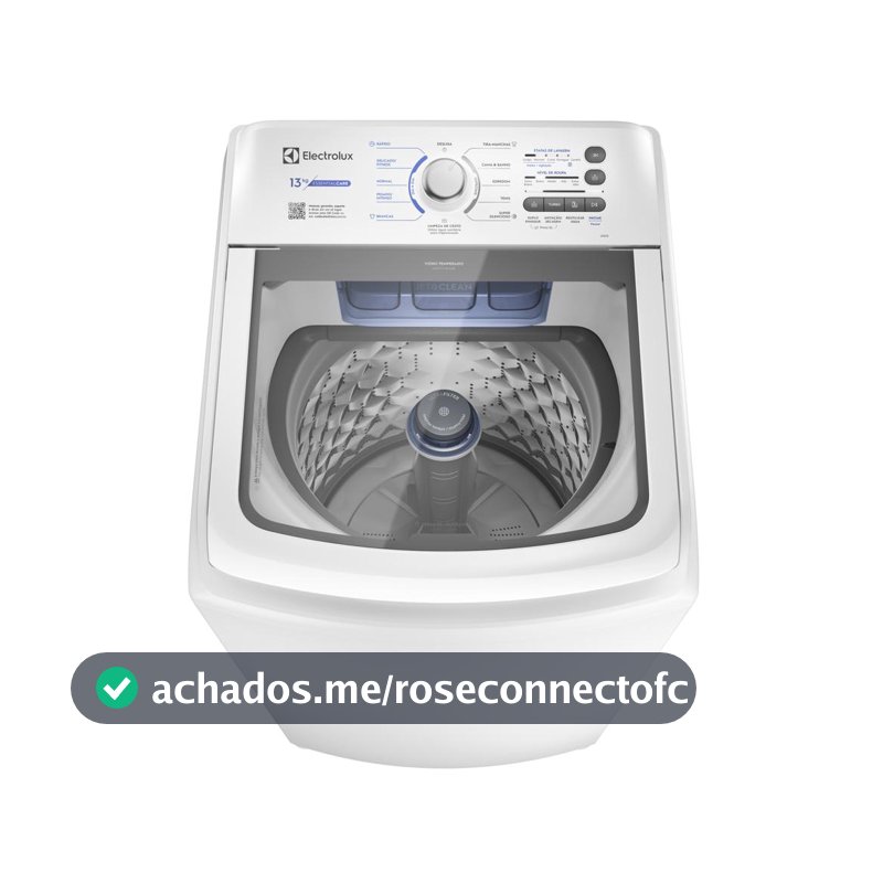 Máquina de Lavar Electrolux 13kg Branca Essential Care com Cesto Inox e Jet&Clean (LED13)