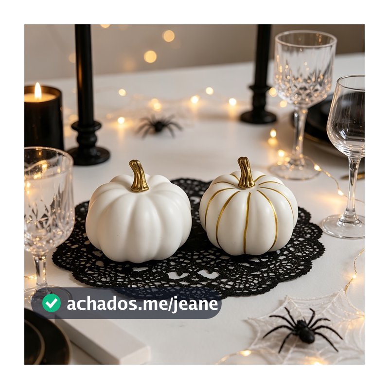2 Peças Enfeites De Abóbora Para Decoração De Mesa De Estante De Entrada
