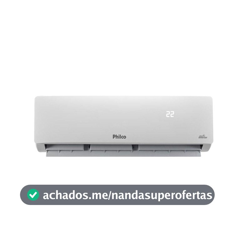 Ar Condicionado Philco 12000 BTUs Philco PAC12FC -Split, Eco Inverter, Frio, Interno+Externo, 220V