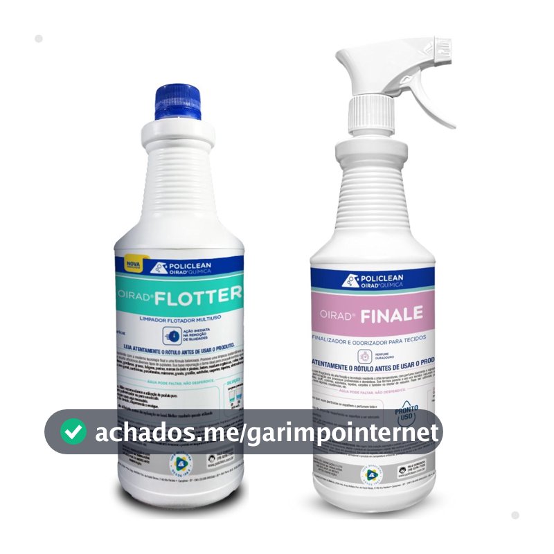 Kit Para Limpeza de Estofados Flotador e Finalizador (Flotter 1L + Finale 1L)