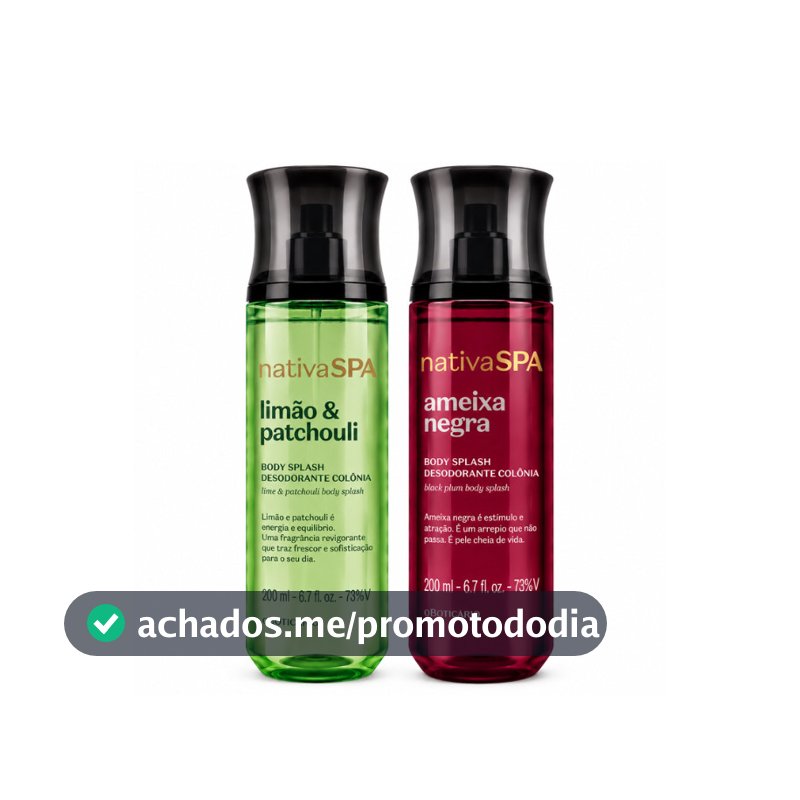 Kit Perfumado Nativa SPA – Ameixa Negra + Limão & Patchouli 200ml