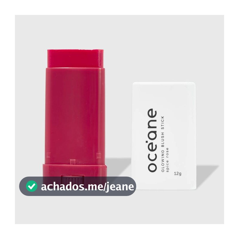 Blush em Bastão Rosa - Glowing Blush Stick Spice Pink Océane Limited 12g