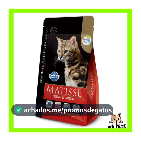 Ração Farmina Matisse Carne e Arroz para Gatos Adultos 7,5kg