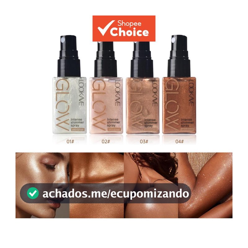 Spray Iluminador Perolado-Maquiagem Com Brilho Facial E Corporal De Longa Duração , Instantâneo Para Bochechas , Pescoço