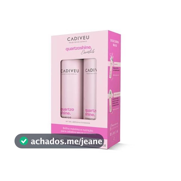 Cadiveu Essentials Quartzo Shine Kit Home Care - Shampoo e Condicionador 250ml