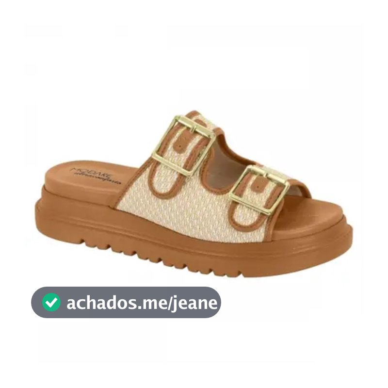 Sandália Modare Birken Plataforma Ultra Confortável Fivela