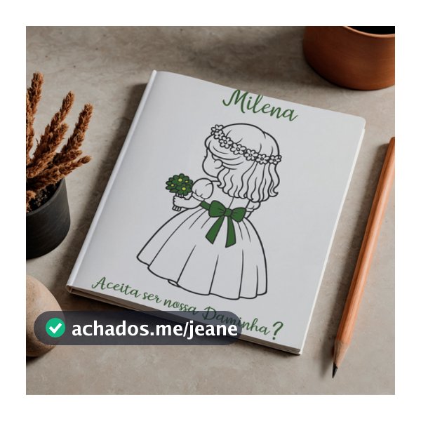 Revistinha de Colorir para Casamento | Lembrancinha Daminha e Pajem A6 Personalizada