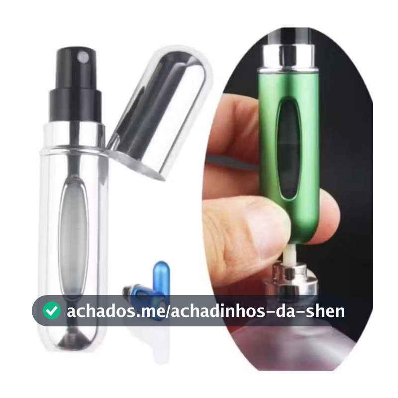 Frascos de Perfume Recarregável 5ml | Mini Portátil para Viagem, Bolsa e Uso Diário