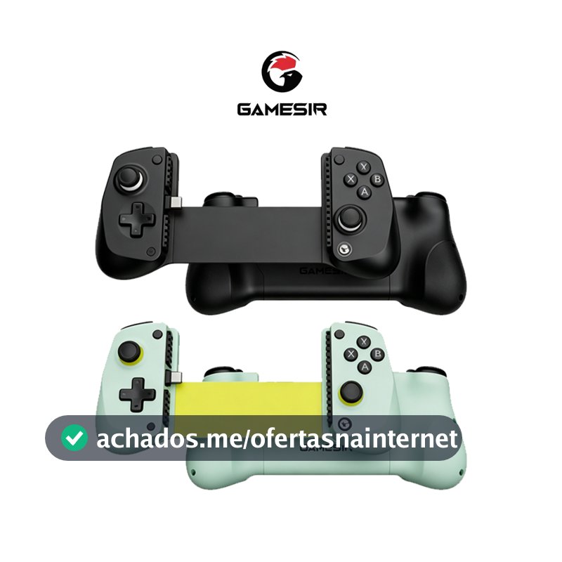 Controle Gamepad GameSir X5 Lite USB-C para Android e iPhone 15/16 com Hall Effect Turbo Leve 135g