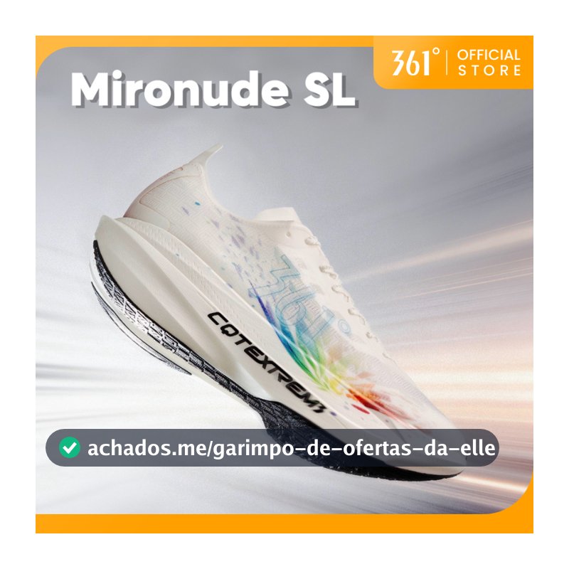 361 Degrees Mironude SL Unisex Tênis De Corrida Para Treino Com Alta Performance Leve Respirável E Durável 672622220