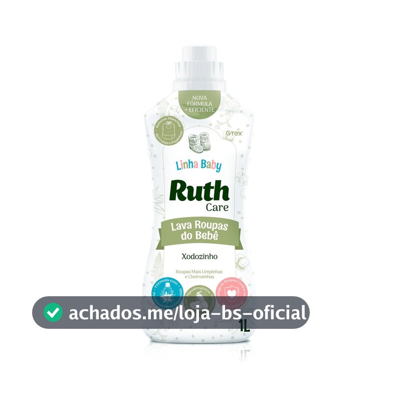 Lava Roupas Liquido Ruth Care Xodozinho - 1l