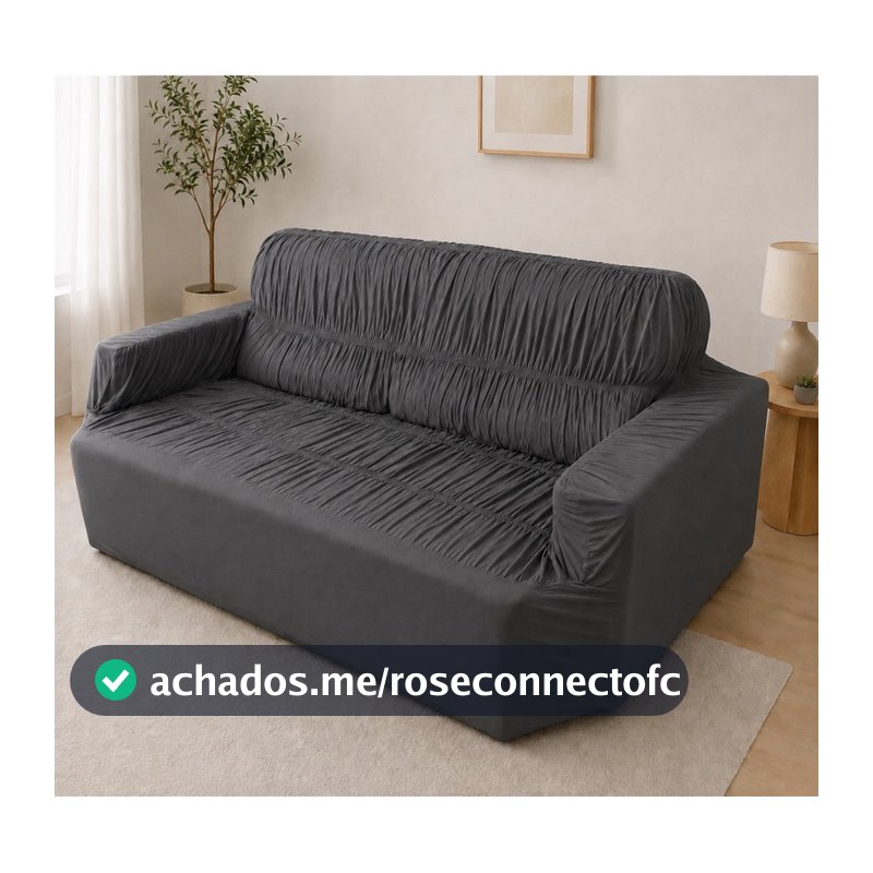 Capa De Sofá De 4 Lugares Retrátil GG - Malha Gel