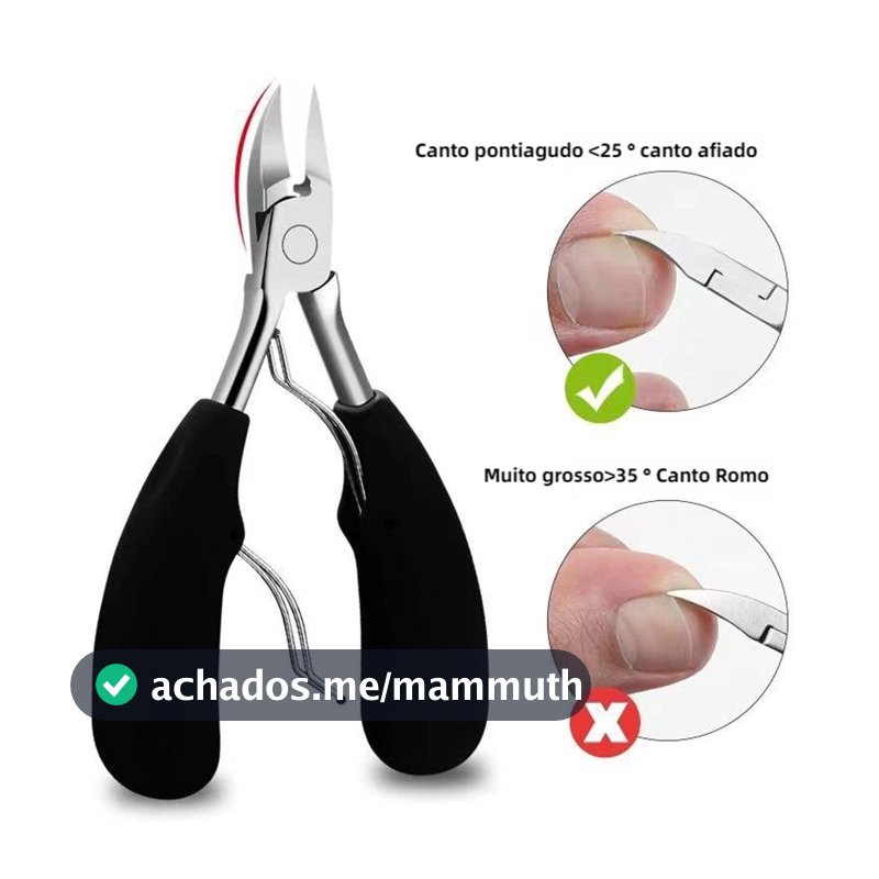 Alicate Cortador de Unhas Aço GUI ANA - KIT 1/2/3 PCS Grande para Casa e Profissional