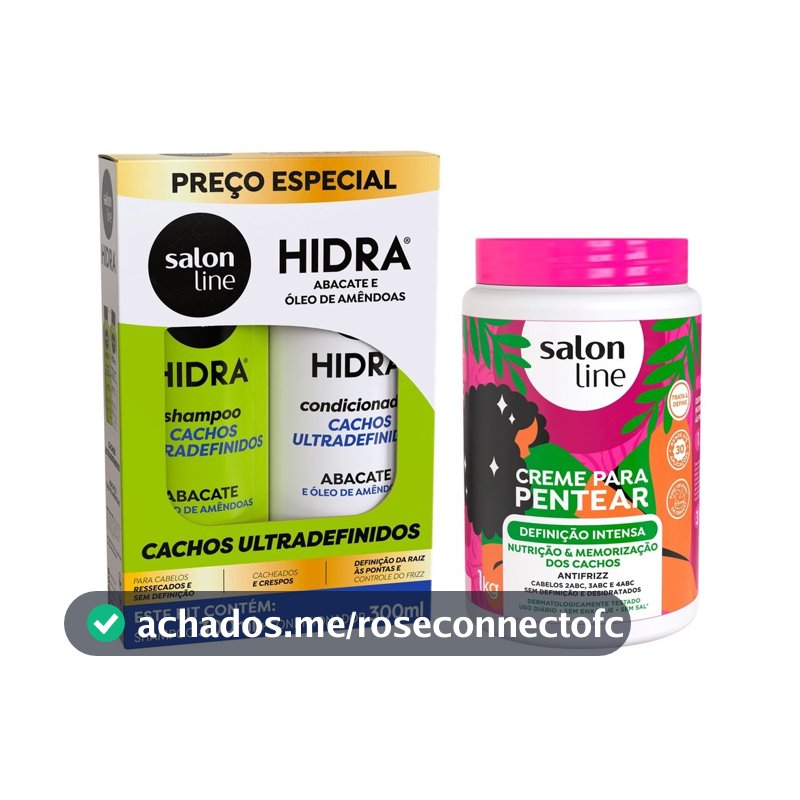 Kit Hidra Cachos Ultra Definidos + Creme de Pentear Definição Intensa