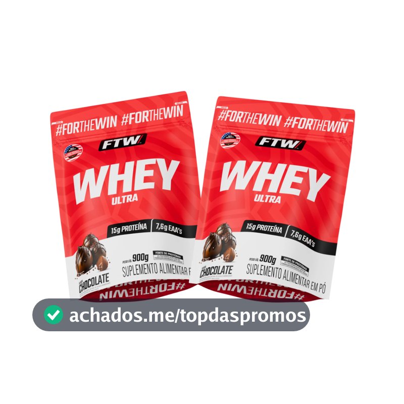 Kit 2x Whey Ultra Protein Refil 900g - FTW