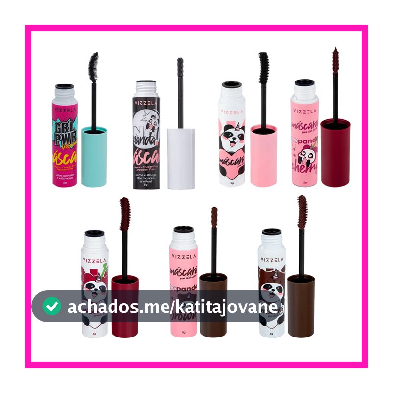 Vizzela Máscara de Cílios (No Panda, No Panda Brown, Big No Panda, Power Volumão, No Panda Cherry)
