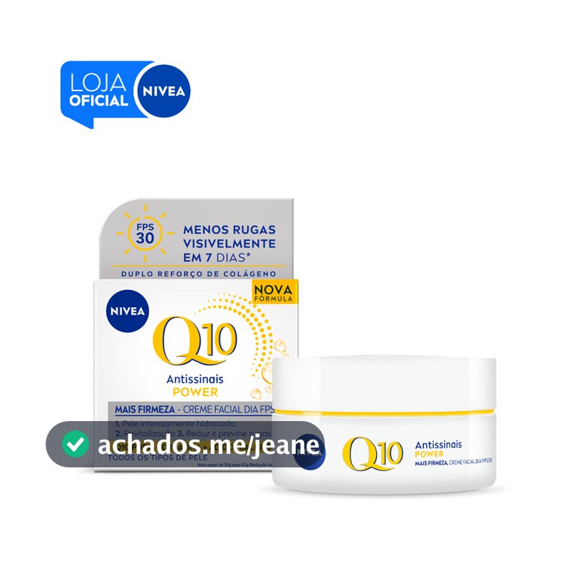 NIVEA Creme Facial Antissinais Q10 Power Dia FPS 30 50g